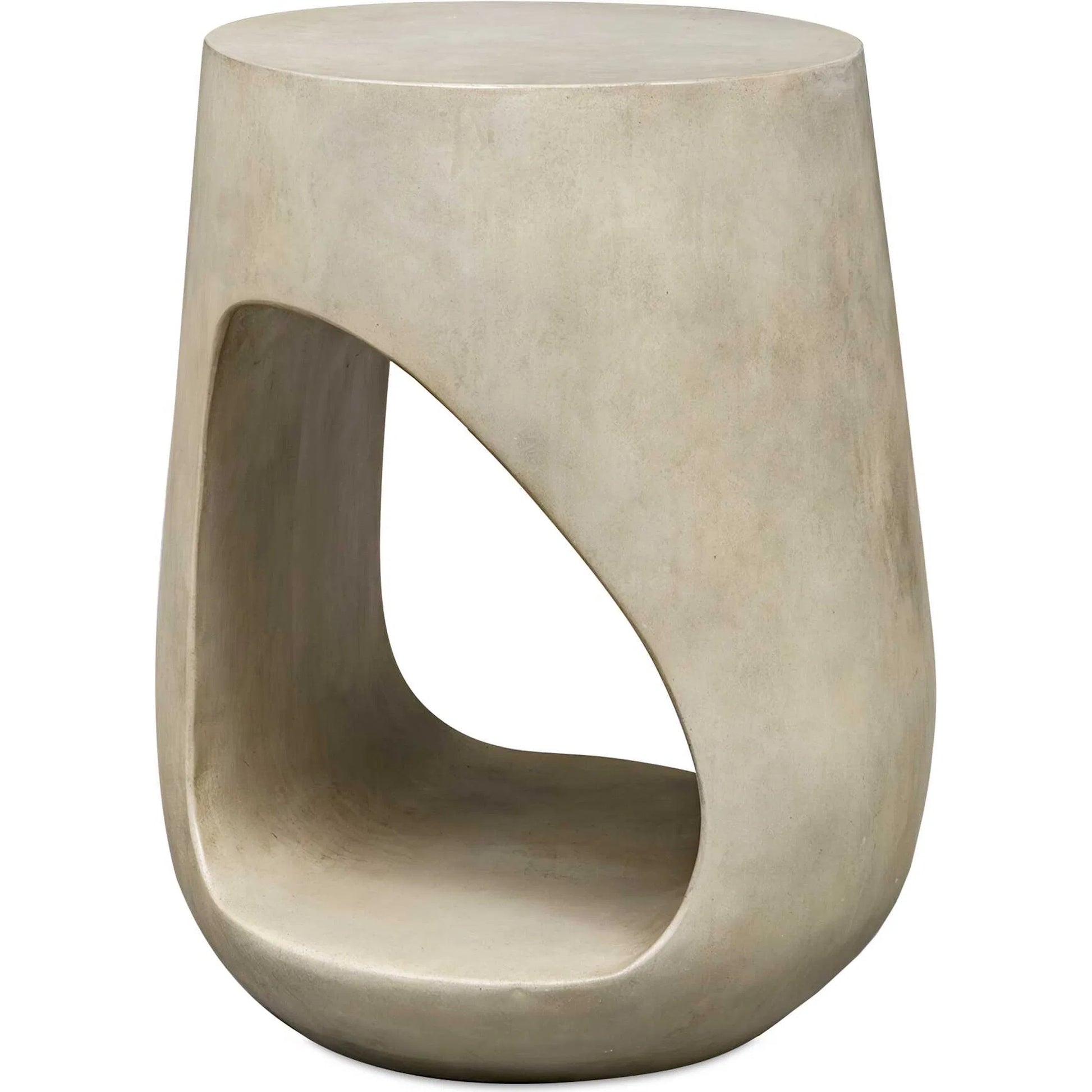 Lithos Outdoor Accent Table by Uttermost in gray. Made from javamix wood, plywood with resin in a transitional style.