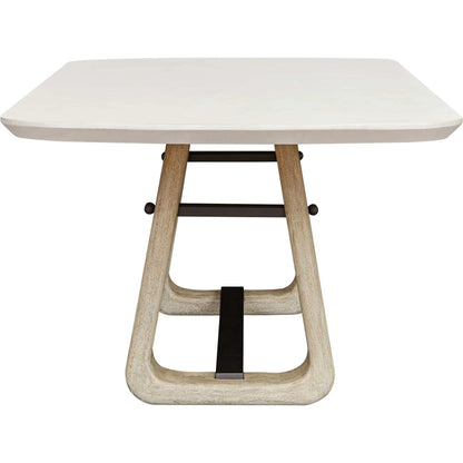 Circa Outdoor Dining Table by Uttermost in black. Made from foamboard, mahogani wood in a transitional style.