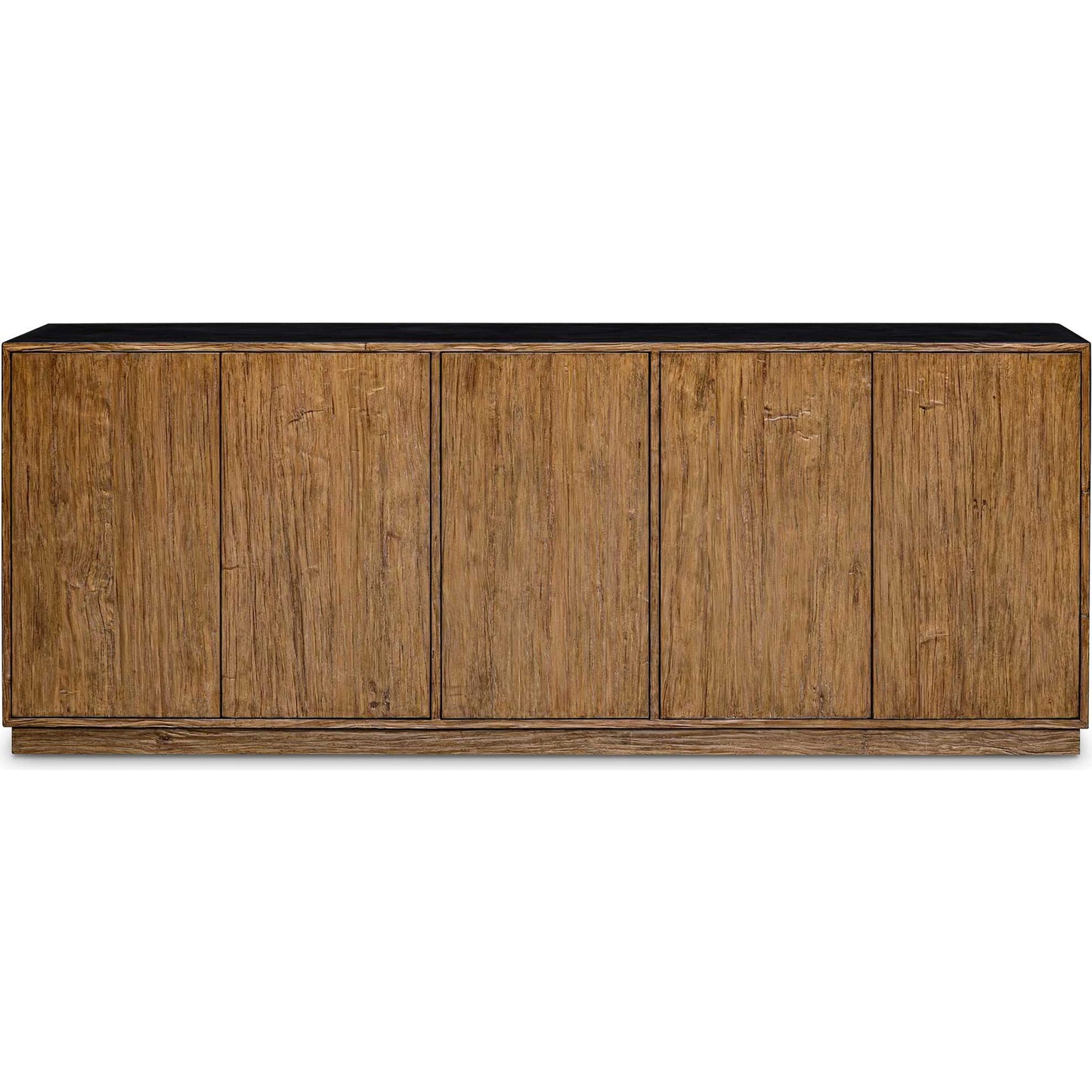 000 SI-2453132 | Primary Silo | Kelvin 5 Door Media Console by Uttermost in teak. Made from mdf concreate, mdf teak skin veneer, mdf mahogani veneer with mahogani wood in a transitional style.