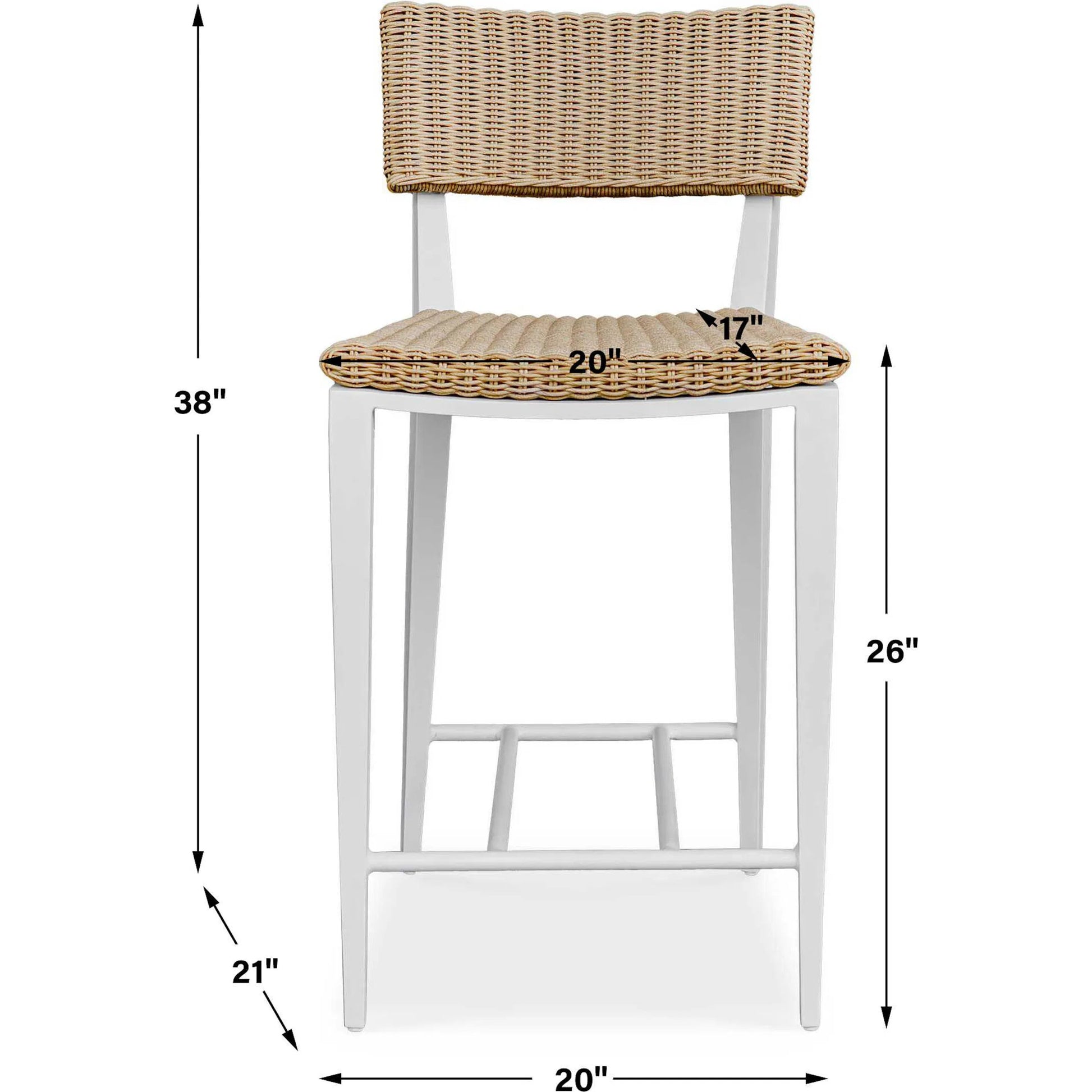 Calbas Outdoor Counter Stool by Uttermost. Made from unique in a rustic style.