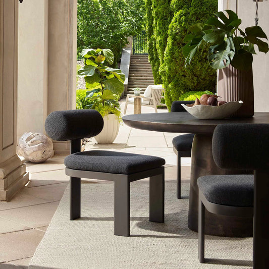 Bolster Back Outdoor Dining Chair by Uttermost. Made from unique in a unique style.