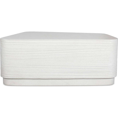 Saltwater Coffee Table by Uttermost in white. Made from glass fiber reinforced concrete in a transitional style.