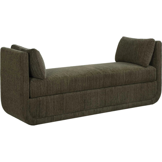 Abound Oversized Herb Bench by Uttermost in green. Made from plywood, hardwood, fabric, foam in a unique style.