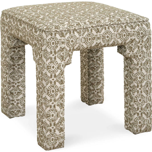 Satoria Upholstered Bench by Uttermost in green, white. Made from hardwood, plywood, fabric, foam in a unique style.