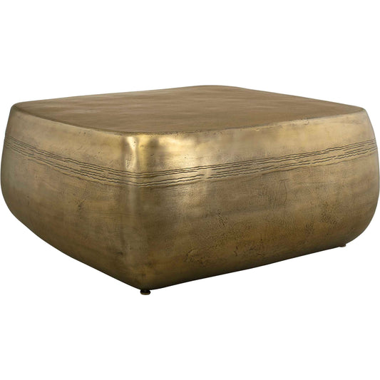 Saguaro Indoor-Outdoor Coffee Table by Uttermost in brass, gold. Made from aluminium in a unique style.