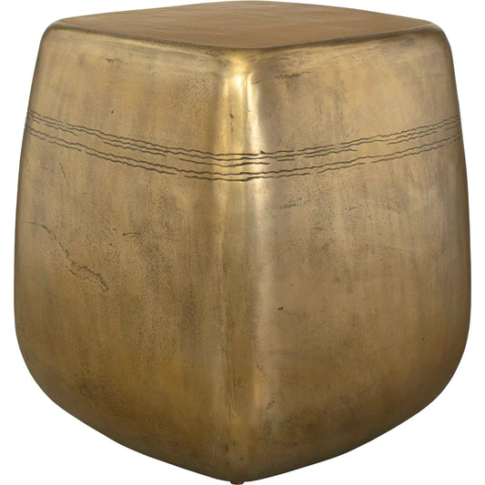 Saguaro Indoor-Outdoor Side Table by Uttermost in brass, gold. Made from aluminium in a unique style.