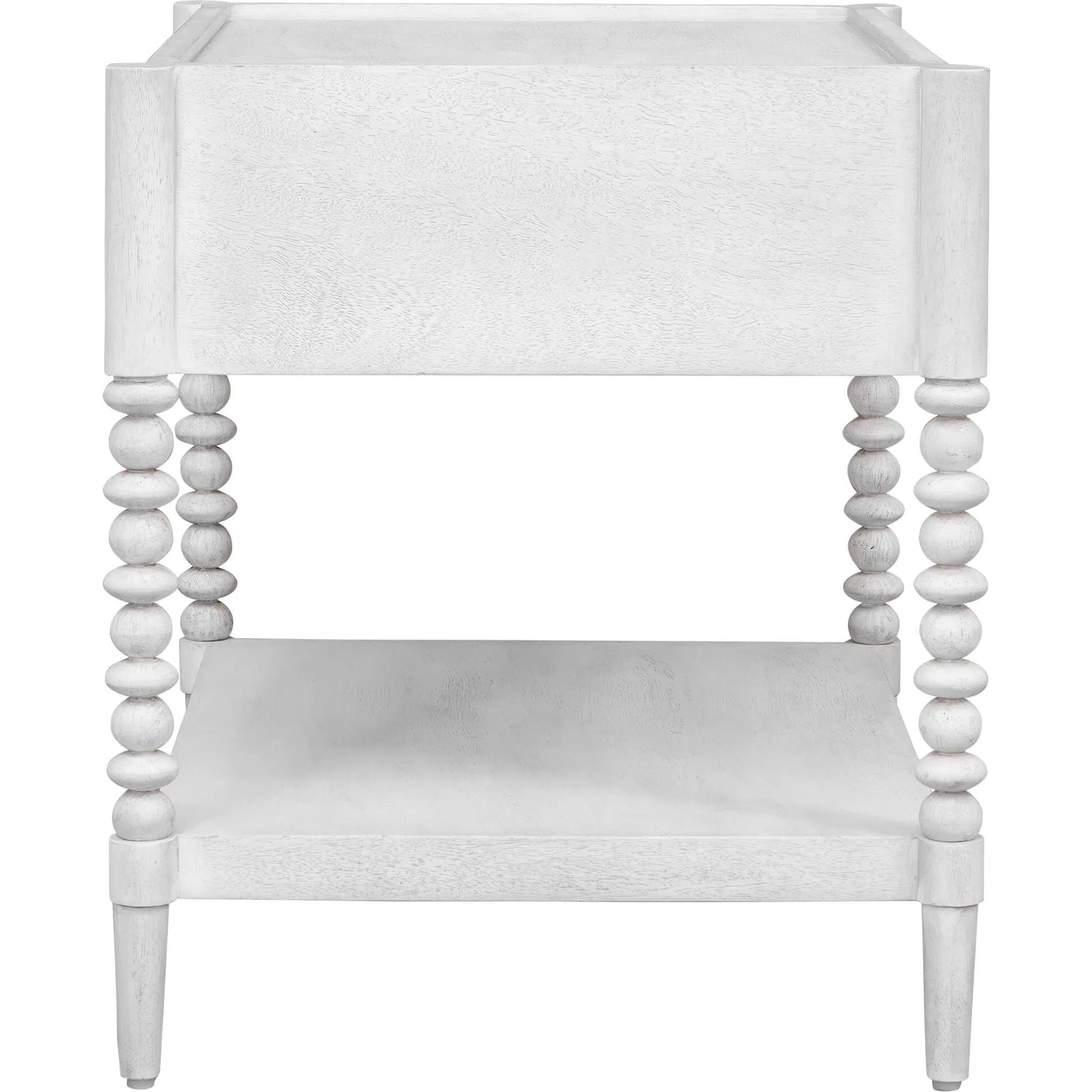Bales Side Table by Uttermost in white and gold. Made from mdf mango veneer, javamixwood in a unique style.