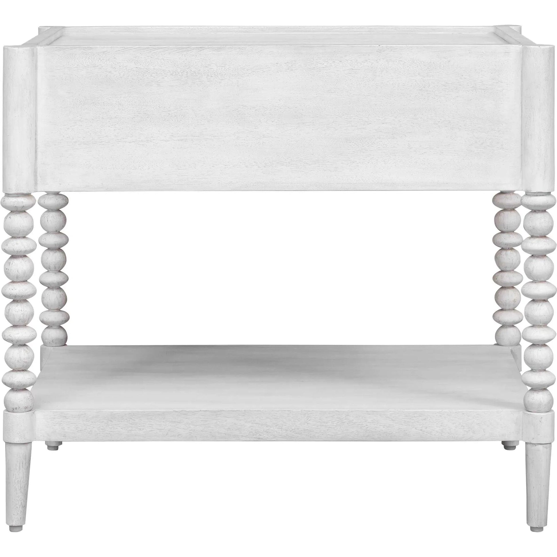 Bales Side Table by Uttermost in white and gold. Made from mdf mango veneer, javamixwood in a unique style.