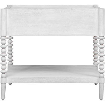 Bales Side Table by Uttermost in white and gold. Made from mdf mango veneer, javamixwood in a unique style.