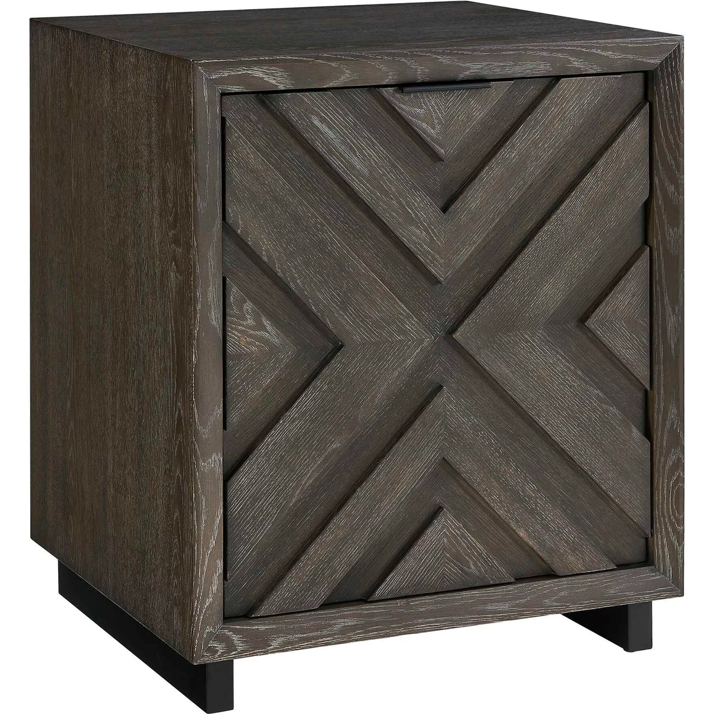 001 SI-2526308 | Primary Silo | Barrett Cabinet by Uttermost in dark charcoal. Made from oak veneer board, iron in a unique style.