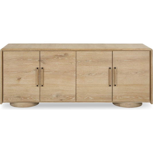 Evanston 4 Door Cabinet by Uttermost in woodtone. Made from oak, aged oak veneer, plywood in a unique style.