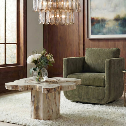 Anzalone Solid Coffee Table by Uttermost in woodtone and wood. Made from tamarin wood in a unique style.
