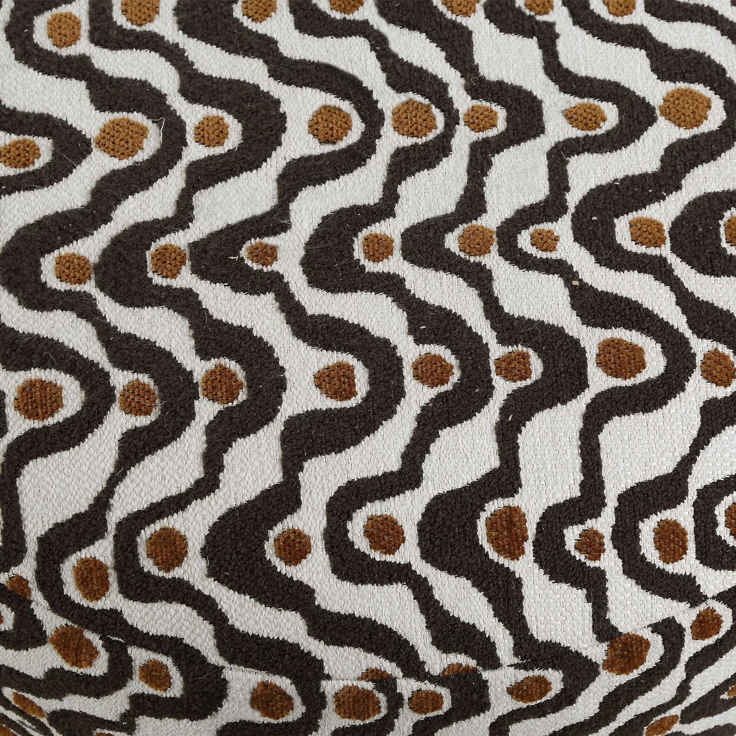 003 SI-2630778 | Unknown | Cas Plush Espresso Ottoman by Uttermost in brown and rust. Made from solid wood, plywood, foam, fabric in a unique style.