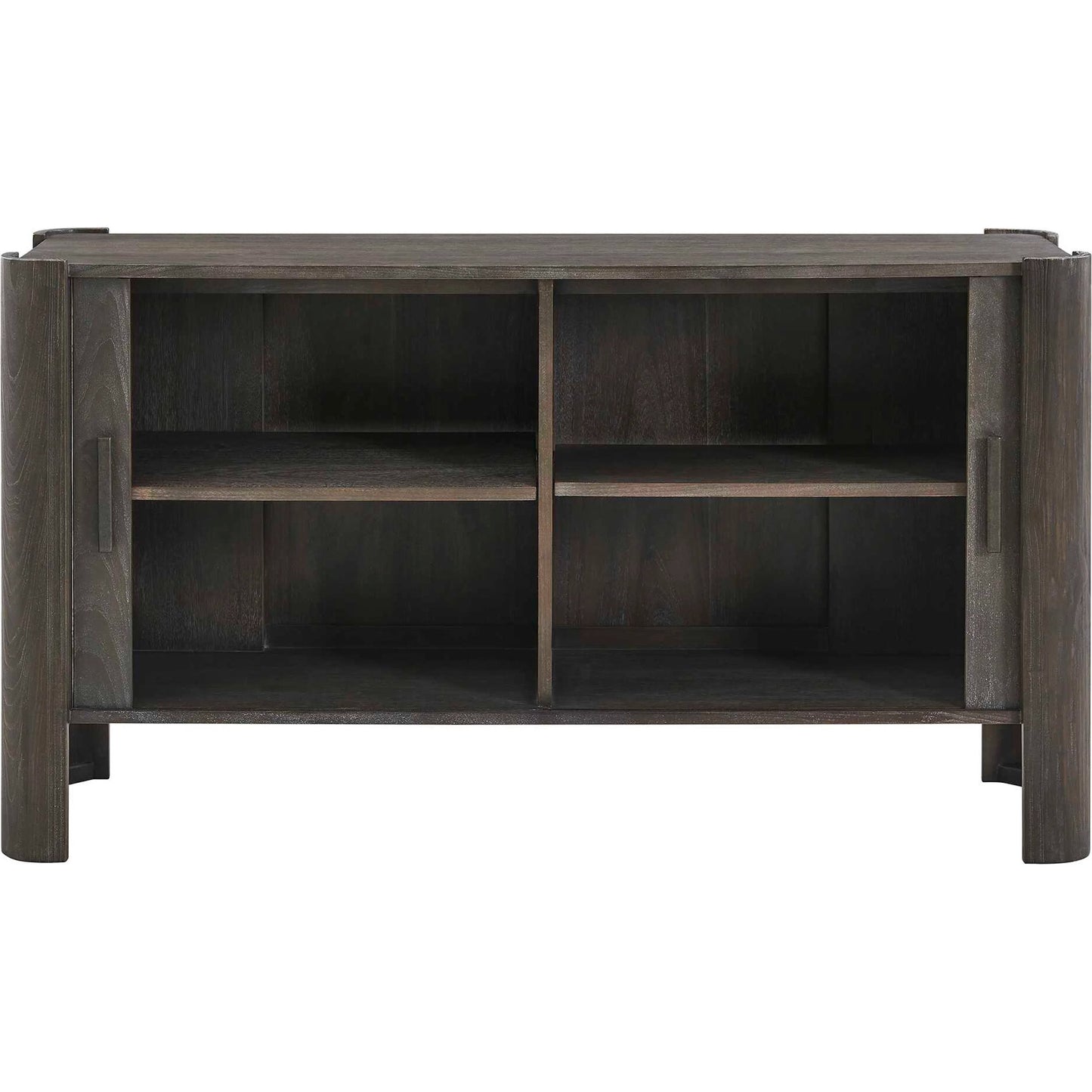007 SI-2630701 | Unknown | Drury 2 Door Cabinet by Uttermost in black and dark. Made from acacia solid, poplar solid wood, acacia veneered board, mdf, solid iron handles in a unique style.