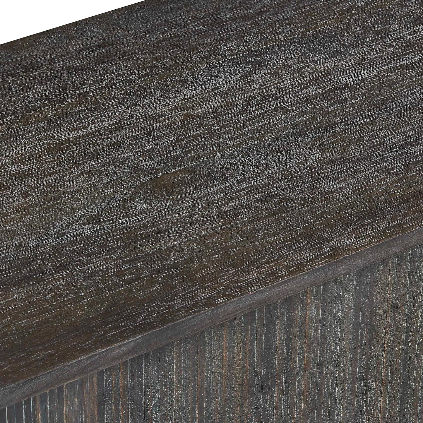 009 SI-2630701 | Unknown | Drury 2 Door Cabinet by Uttermost in black and dark. Made from acacia solid, poplar solid wood, acacia veneered board, mdf, solid iron handles in a unique style.