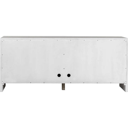 Brinson Carved 4 Door Cabinet by Uttermost in white, woodtone and dark. Made from mdf mindi veneer, mindi wood in a unique style.