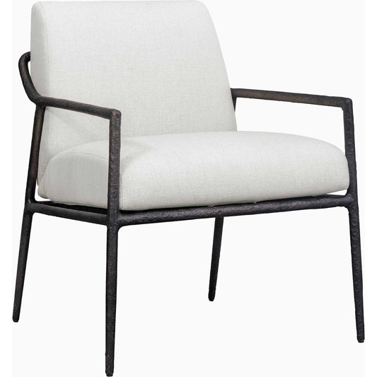 Thayer Outdoor Upholstered Lounge Chair by Uttermost in oyster. Made from metal aluminum, fabric crescent cloud dancercloud dancer in a unique style.