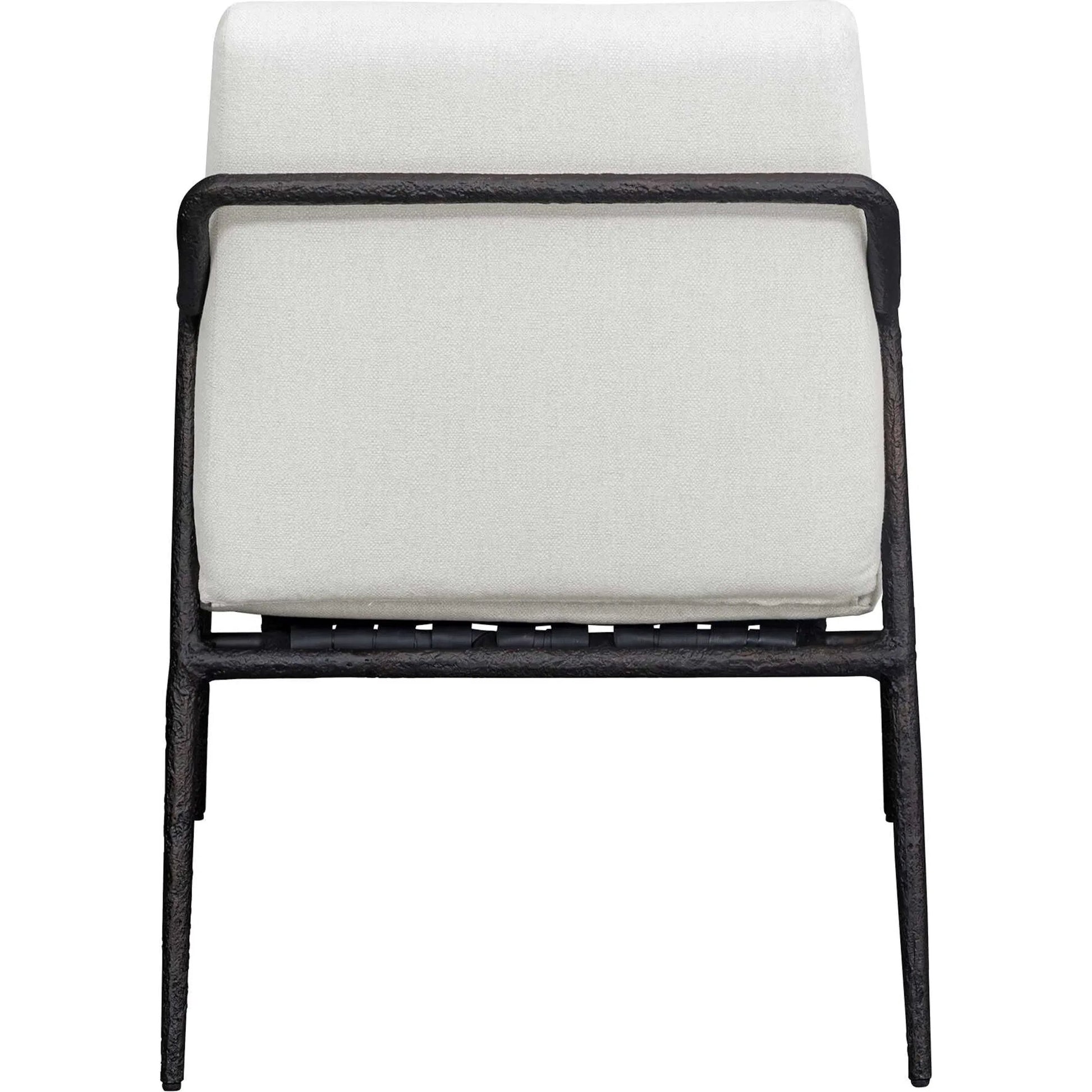 Thayer Outdoor Upholstered Lounge Chair by Uttermost in oyster. Made from metal aluminum, fabric crescent cloud dancercloud dancer in a unique style.