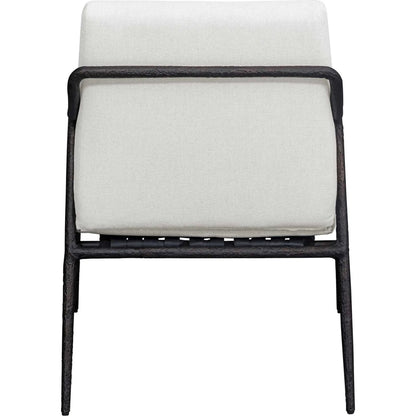 Thayer Outdoor Upholstered Lounge Chair by Uttermost in oyster. Made from metal aluminum, fabric crescent cloud dancercloud dancer in a unique style.