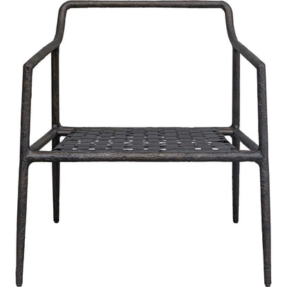Thayer Outdoor Upholstered Lounge Chair by Uttermost in oyster. Made from metal aluminum, fabric crescent cloud dancercloud dancer in a unique style.
