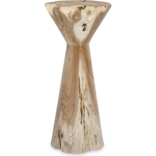 Coastwood Indoor-Outdoor Drink Table by Uttermost in natural bleached. Made from teak wood in a unique style.