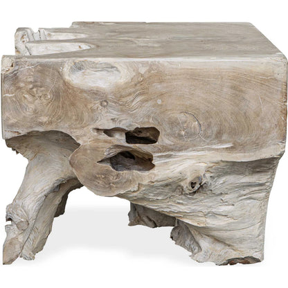 Deguara Indoor/Outdoor Coffee Table by Uttermost in woodtone and teak. Made from teak wood in a unique style.