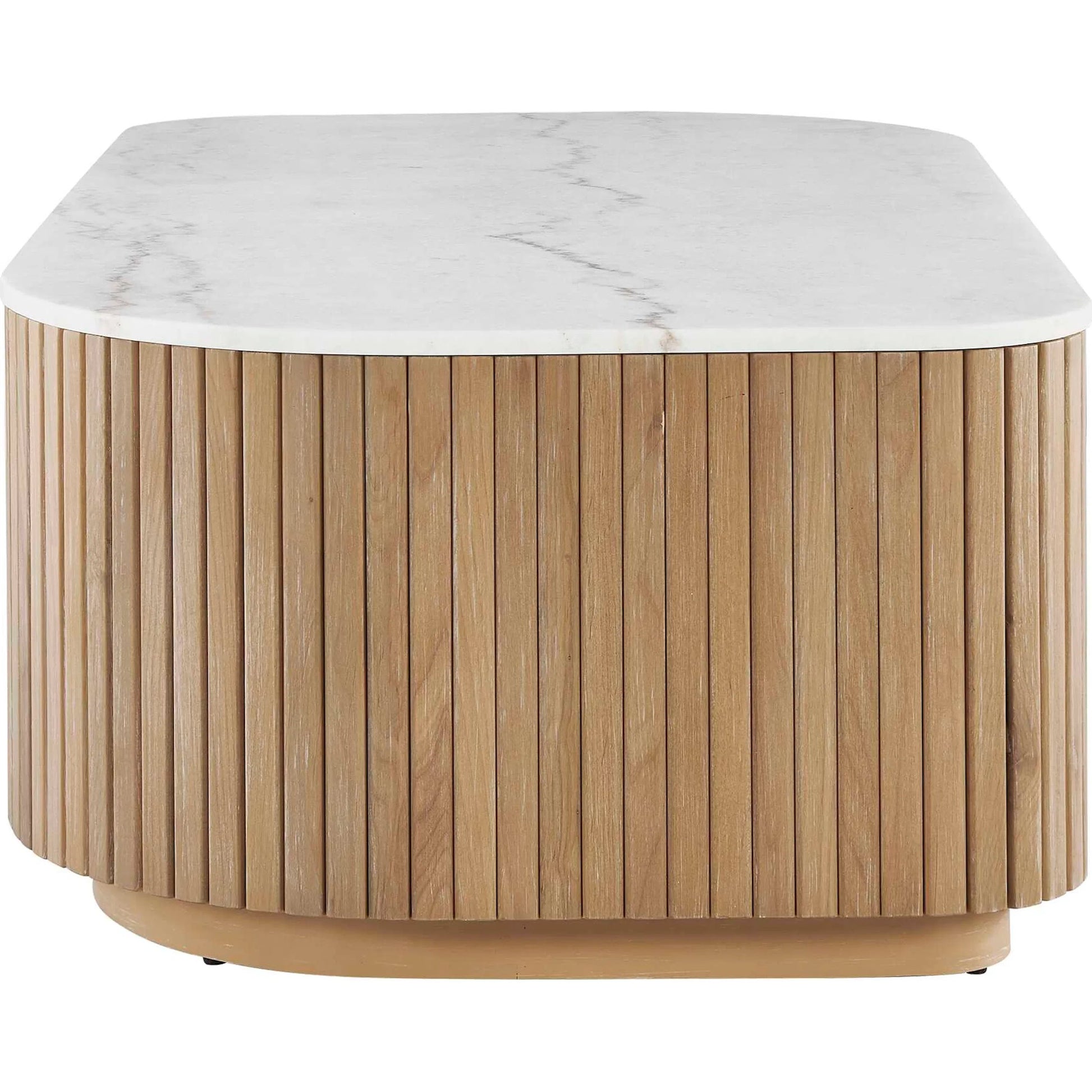 Arik Top Coffee Table by Uttermost in white, woodtone and gray. Made from marble, alder, plywood in a unique style.