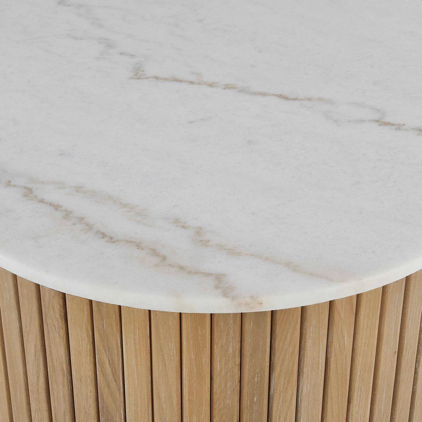 005 SI-2630733 | Unknown | Arik Top Coffee Table by Uttermost in white, woodtone and gray. Made from marble, alder, plywood in a unique style.