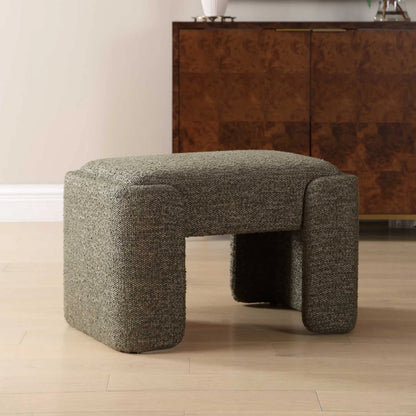 Angus Boucle Bench by Uttermost in green and green. Made from plywood, pine, polyester, foam, iron in a unique style.
