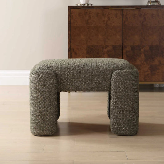 Angus Boucle Bench by Uttermost in green and green. Made from plywood, pine, polyester, foam, iron in a unique style.