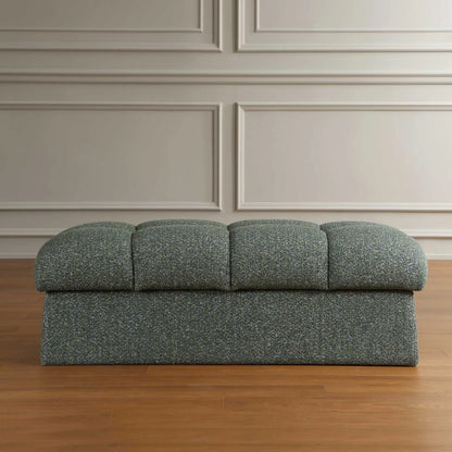 Harlem Moss Lake Bench by Uttermost in green and blue. Made from plywood, hardwood, fabric, foam in a unique style.