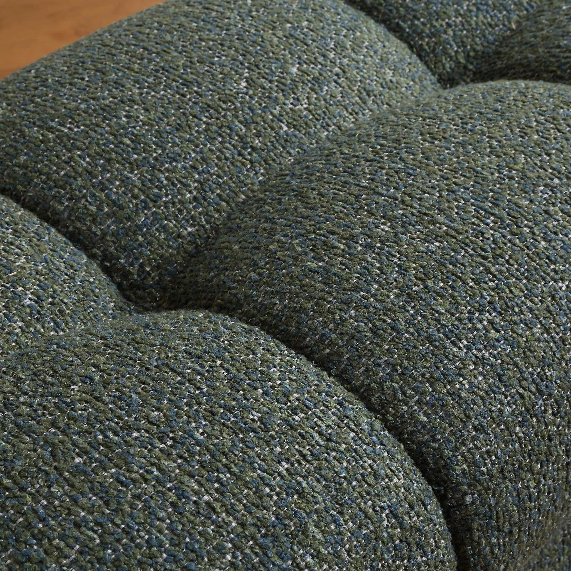 Harlem Moss Lake Bench by Uttermost in green and blue. Made from plywood, hardwood, fabric, foam in a unique style.