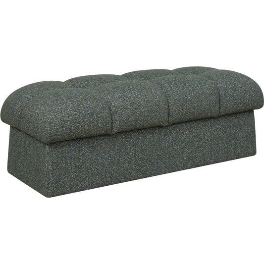 Harlem Moss Lake Bench by Uttermost in green and blue. Made from plywood, hardwood, fabric, foam in a unique style.