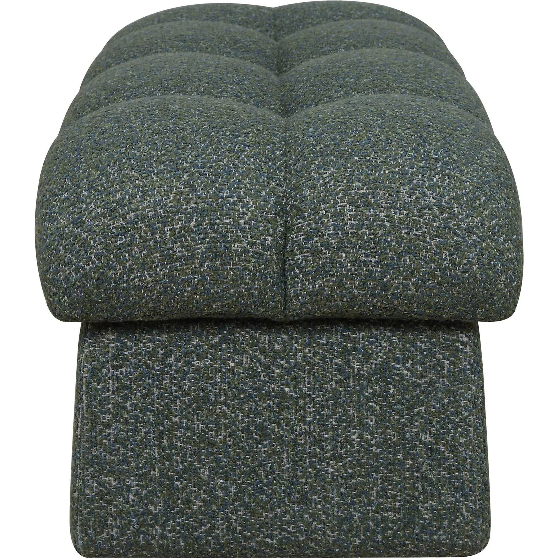 Harlem Moss Lake Bench by Uttermost in green and blue. Made from plywood, hardwood, fabric, foam in a unique style.