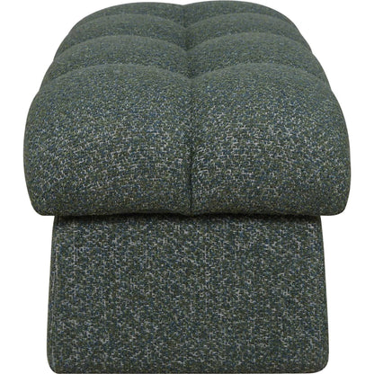Harlem Moss Lake Bench by Uttermost in green and blue. Made from plywood, hardwood, fabric, foam in a unique style.