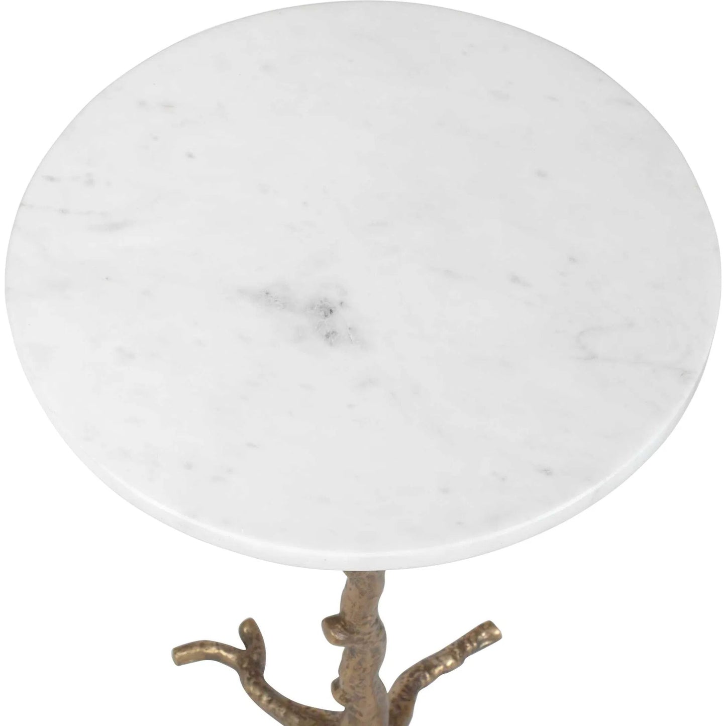 001 SI-2630714 | Additional Silo | Calais Accent Table by Uttermost in brass, white and brass. Made from aluminium, banswada white mable in a unique style.