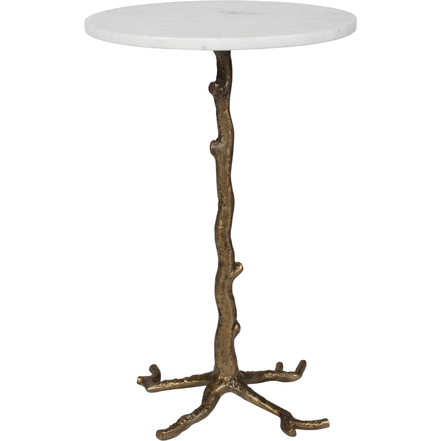 000 SI-2630714 | Primary Silo | Calais Accent Table by Uttermost in brass, white and brass. Made from aluminium, banswada white mable in a unique style.