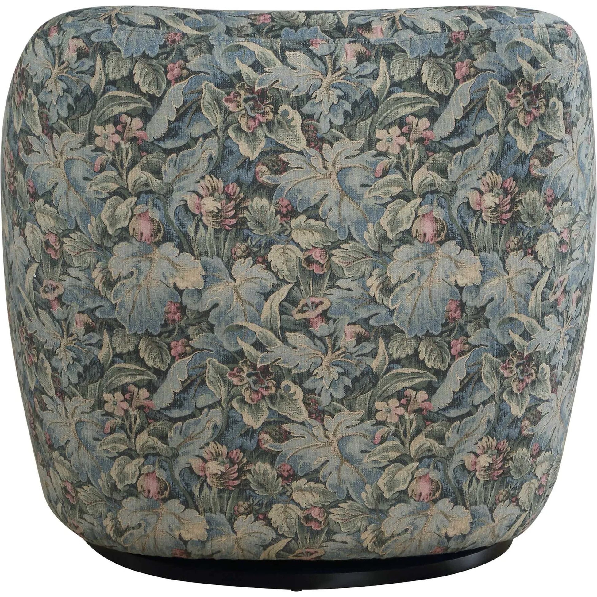 Ansel Tapestry Swivel Chair by Uttermost in green and black. Made from eucalyptus wood, plywood, fabric, foam in a unique style.