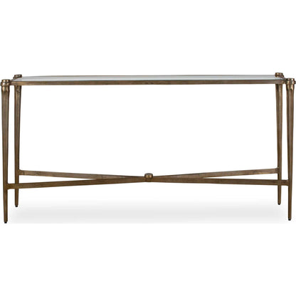 Amara Antique Console Table by Uttermost in brass and brass. Made from aluminium, glass in a unique style.
