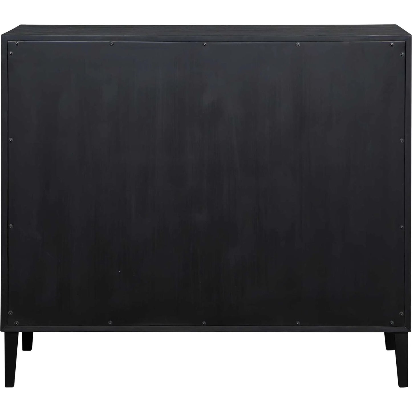 001 SI-2630746 | Additional Silo | Andrei Root 2 Door Cabinet by Uttermost in black, woodtone and teak. Made from mdf mindi veneer, teak root wood in a unique style.