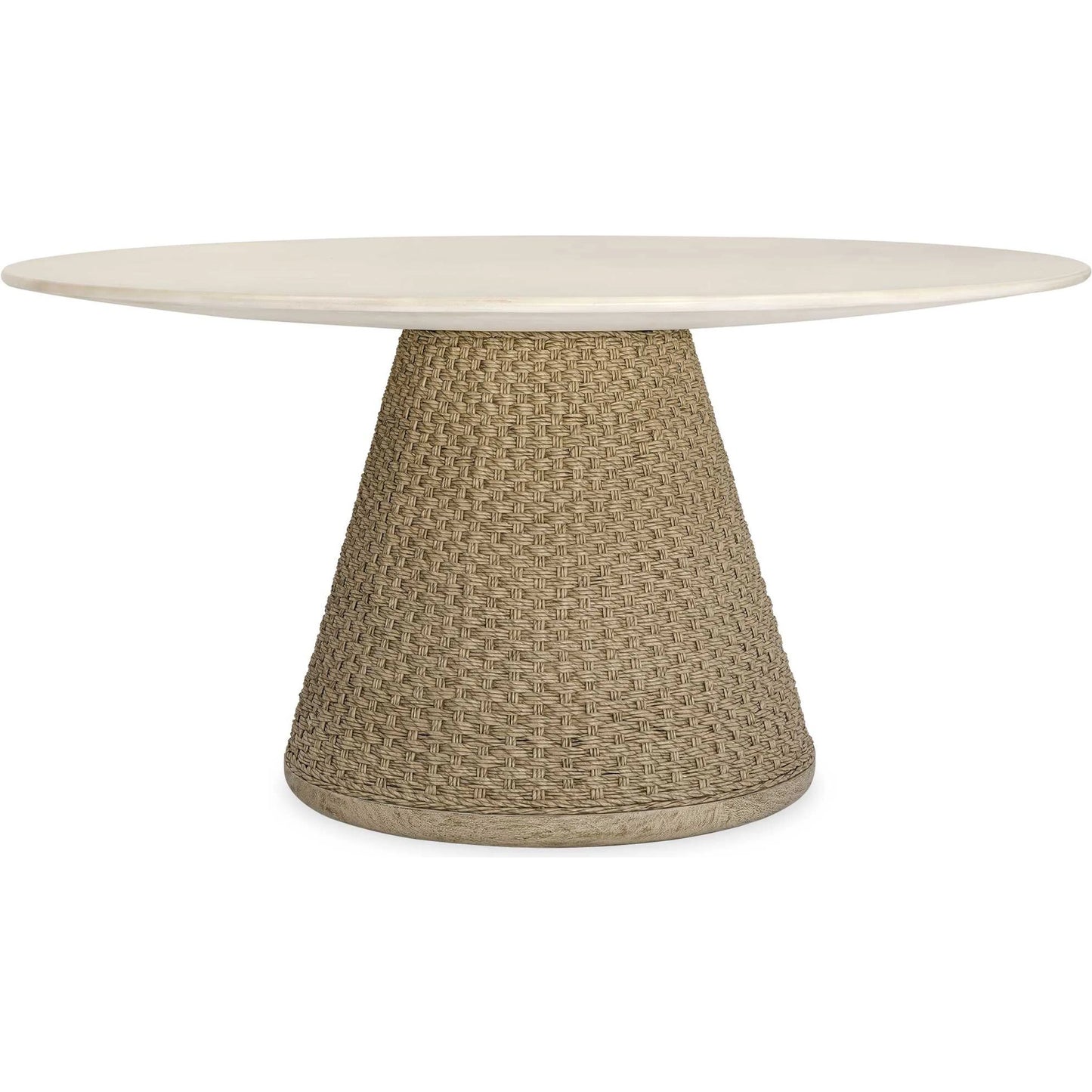 000 SI-2630750 | Primary Silo | Cardoso Indoor/Outdoor Dining Table by Uttermost in brown, white, woodtone and concrete. Made from foamboard, wicker in a unique style.