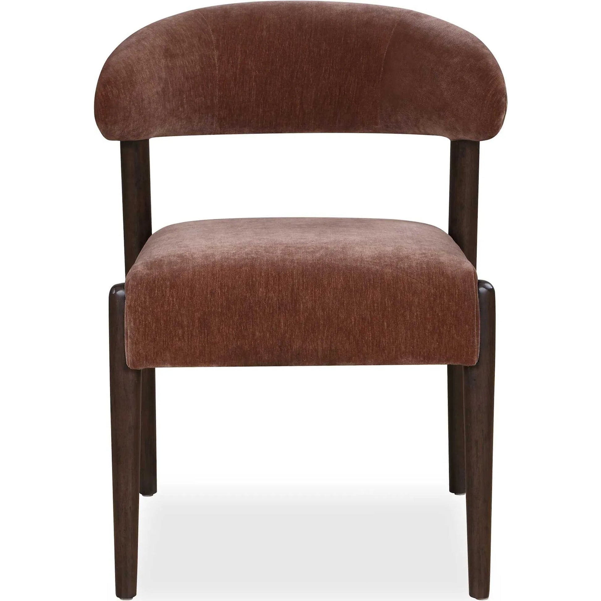 Avera Espresso Dining Chair by Uttermost in brown and dark. Made from rubber wood, plywood, foam, fabric in a unique style.