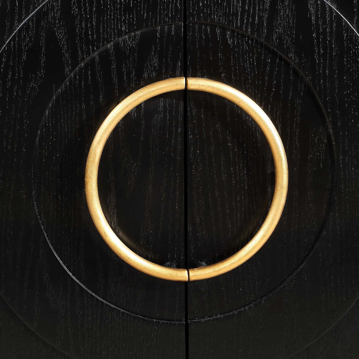012 SI-2630704 | Unknown | Briseis 2 Door Cabinet by Uttermost in black, brass, gold and gold. Made from fir, mdf, iron, red oak veneer in a unique style.