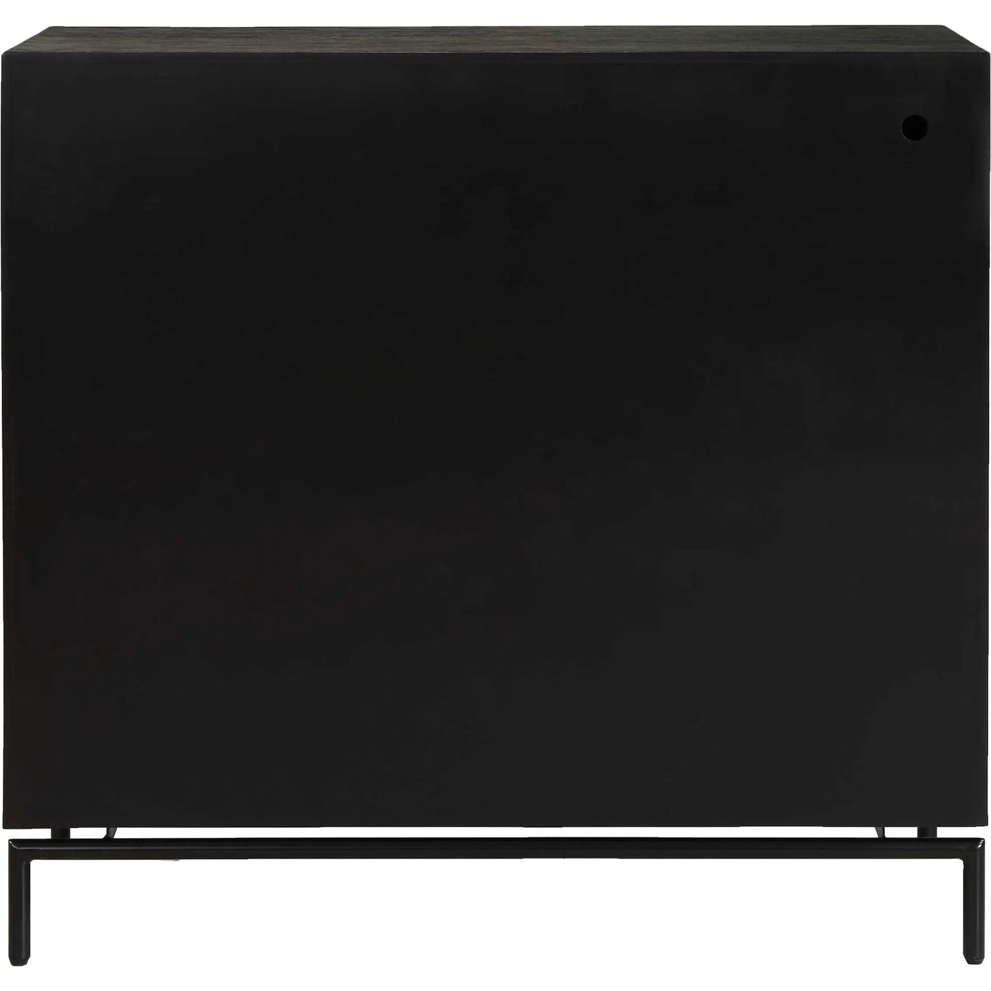 Briseis 2 Door Cabinet by Uttermost in black, brass, gold and gold. Made from fir, mdf, iron, red oak veneer in a unique style.