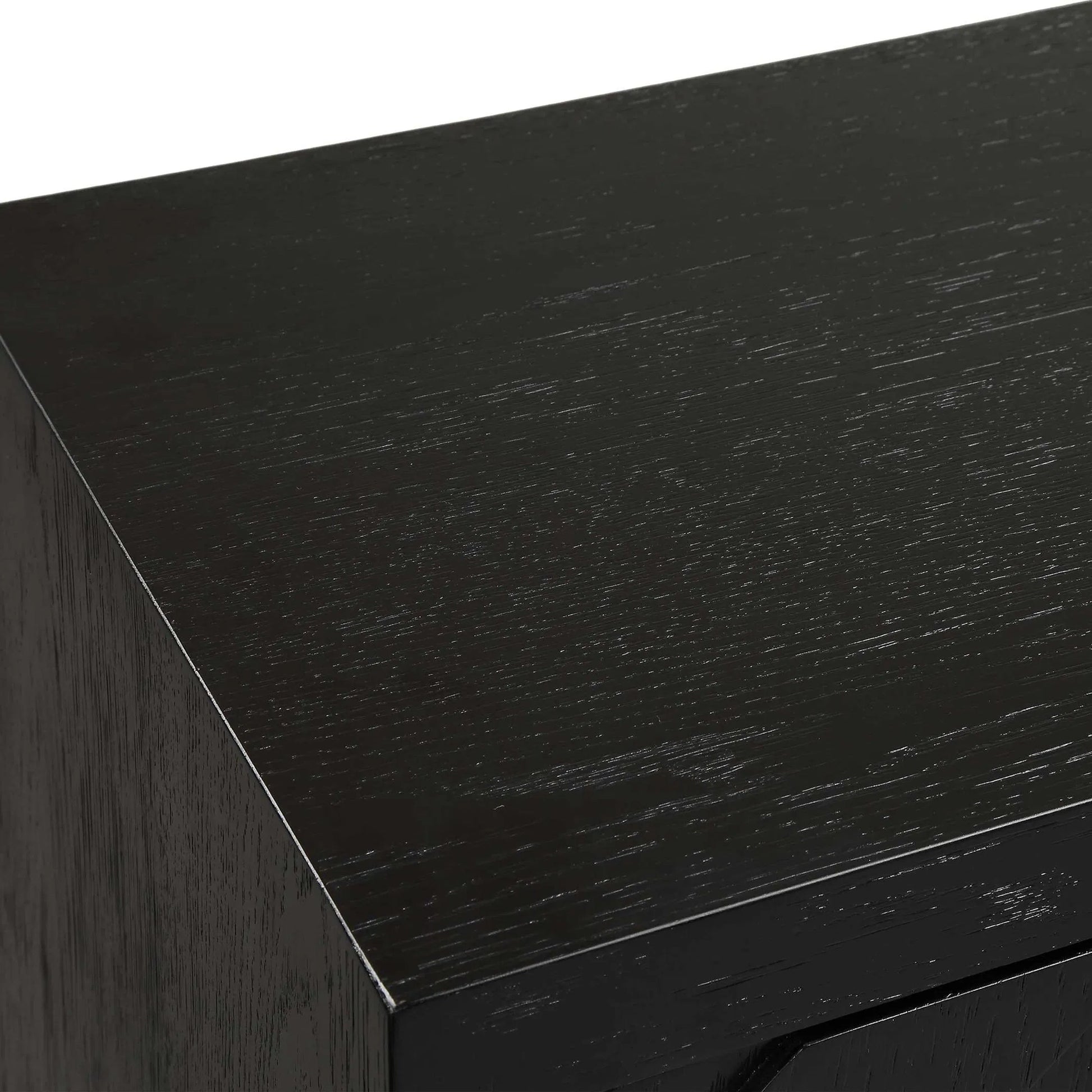 Briseis 2 Door Cabinet by Uttermost in black, brass, gold and gold. Made from fir, mdf, iron, red oak veneer in a unique style.