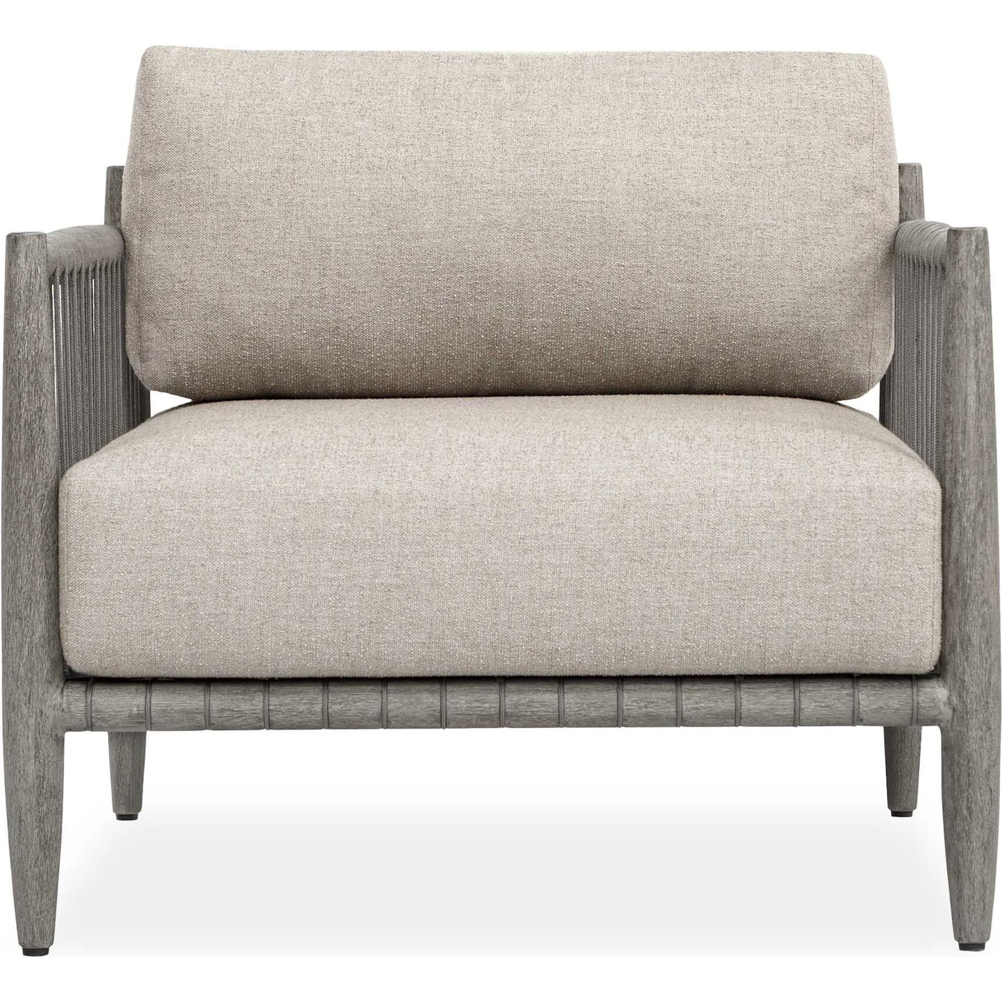 000 SI-2630809 | Additional Silo | Borneo Indoor/Outdoor Lounge Chair by Uttermost in gray and dark. Made from mahogany wood, rope ole r13 dia, fabric sunbrella nuance dove in a unique style.