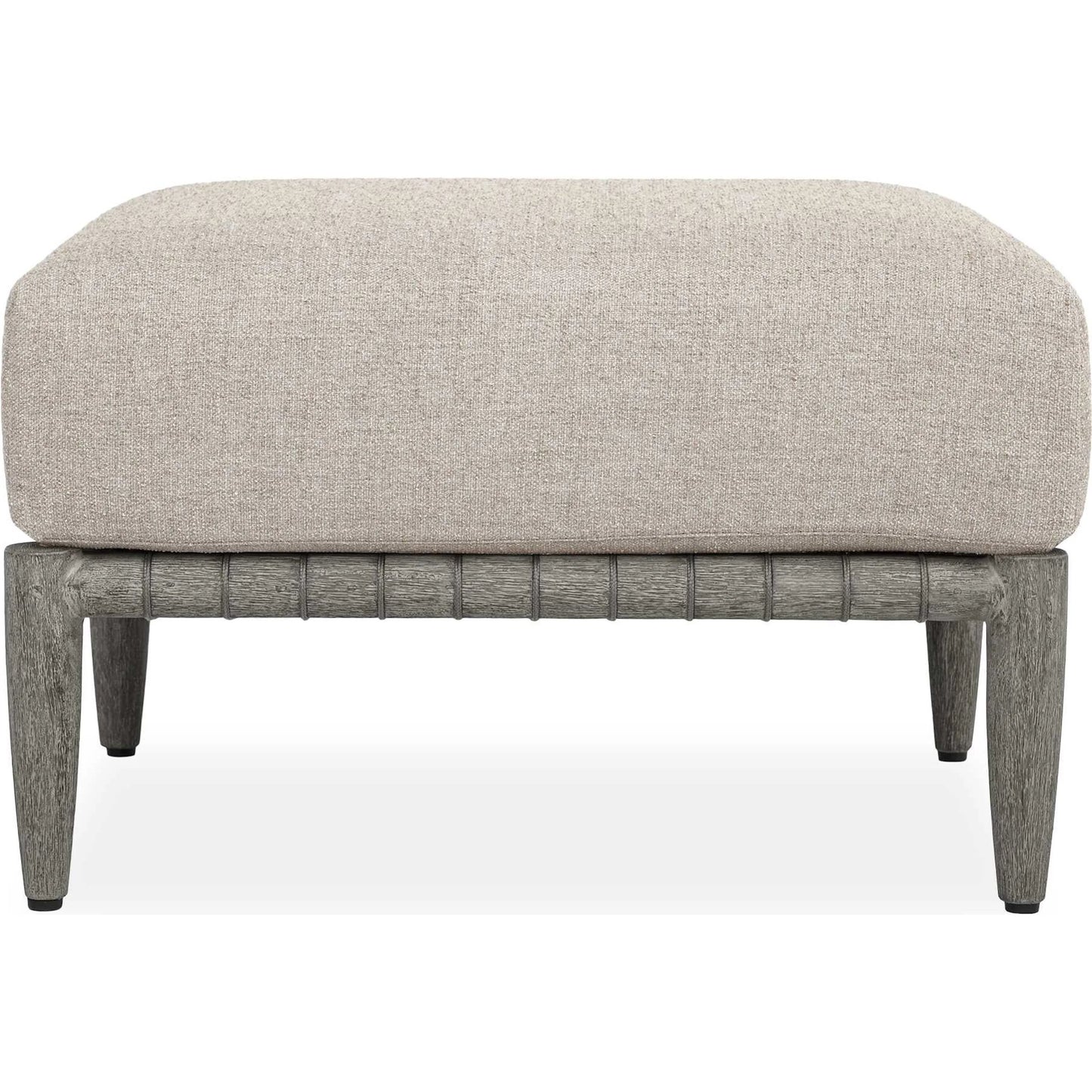 000 SI-2630810 | Additional Silo | Borneo Indoor/Outdoor Ottoman by Uttermost in gray and dark. Made from mahogany wood, rope ole r13 dia, fabric sunbrella nuance dove in a unique style.