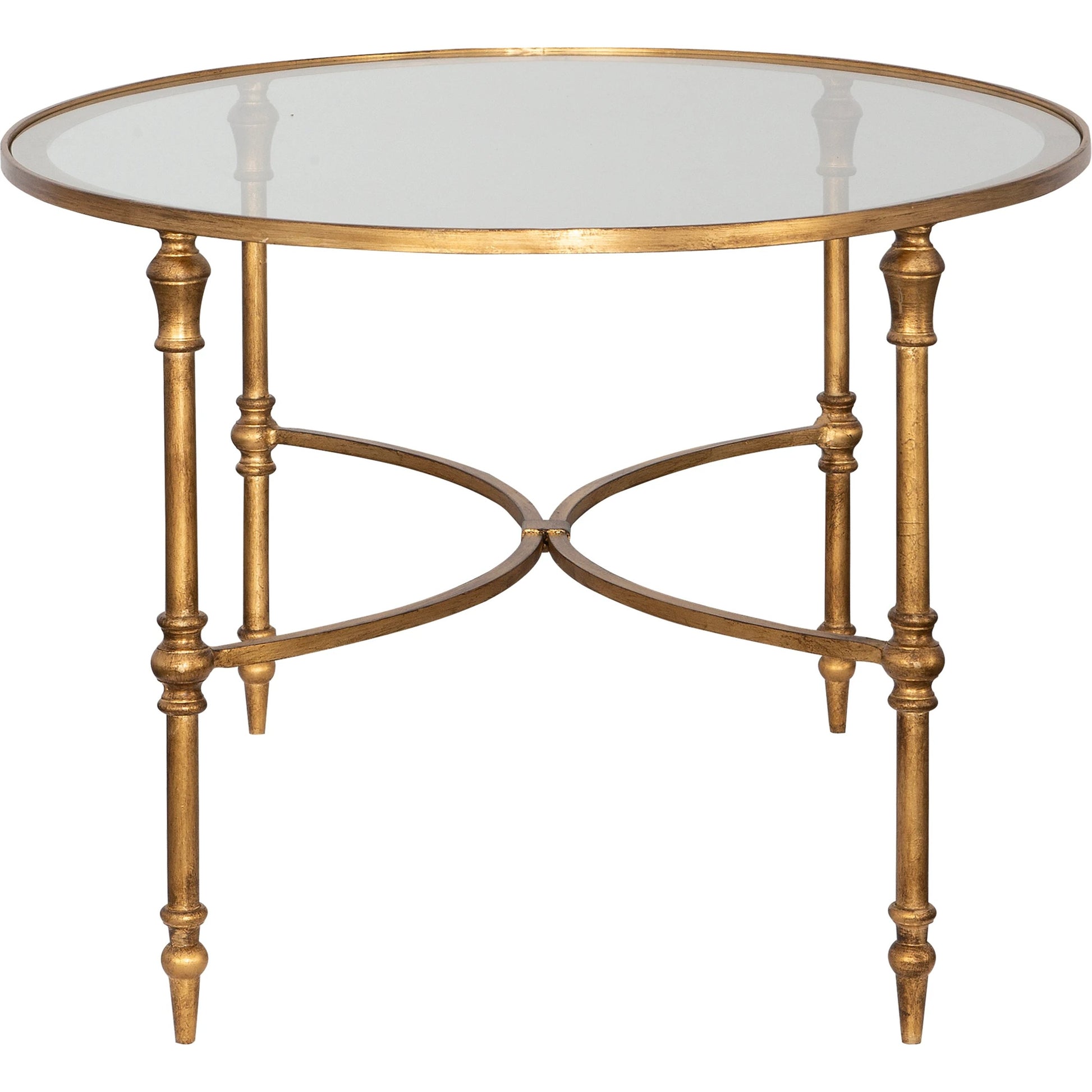 Vitya Glass Coffee Table by Uttermost. Made from metal, tempered glass in a modern style.
