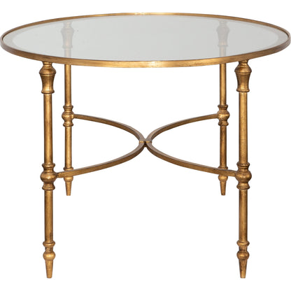 Vitya Glass Coffee Table by Uttermost. Made from metal, tempered glass in a modern style.