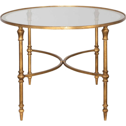 Vitya Glass Coffee Table by Uttermost. Made from metal, tempered glass in a modern style.